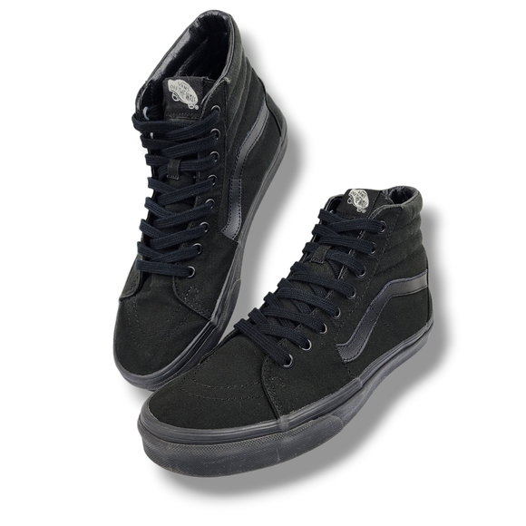 Vans Other - Vans Off The Wall Black Canvas Sneakers Skateboard Shoe Unisex Men 9.5/Women 11
